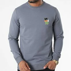 Vente flash 😉 Sweat Crewneck 9058 Gris de Classic Series 🌟