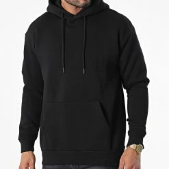 Remise 🎉 Sweat Capuche 8801 Noir de Classic Series ⌛