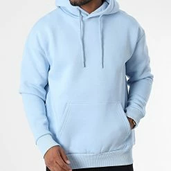 Le moins cher 🥰 Sweat Capuche 8801 Bleu Clair de Classic Series 😀