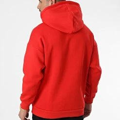 Tout neuf 🎉 Sweat Capuche 22-K062 Rouge de Classic Series 🤩 -Classic Series Soldes classic series 338082 22 K062 KIRMIZI 20220922T155912 04