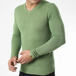 Meilleur prix ⭐ Pull J662 Vert Clair de Classic Series 🥰 -Classic Series Soldes classic series 338089 J662 15 20220921T154101 03