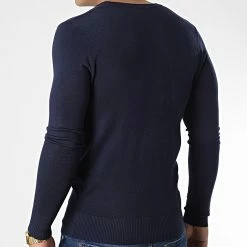 Le moins cher 👍 Pull J662 Bleu Marine de Classic Series ⭐ -Classic Series Soldes classic series 338091 J662 5 20220921T160607 04