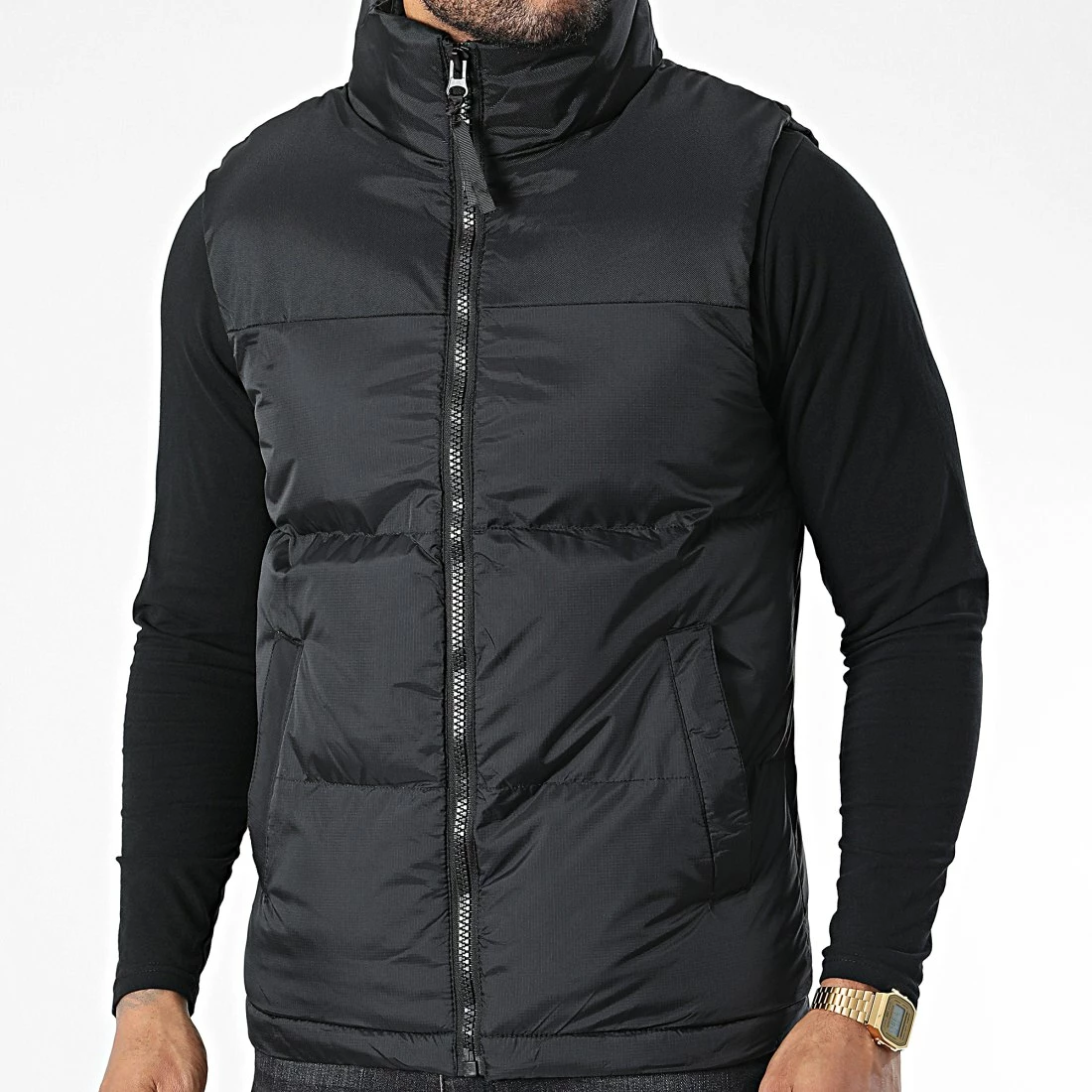 Meilleur prix 🛒 Doudoune Sans Manches 9357 Noir de Classic Series ✨ 3 Meilleur prix 🛒 Doudoune Sans Manches 9357 Noir de Classic Series ✨