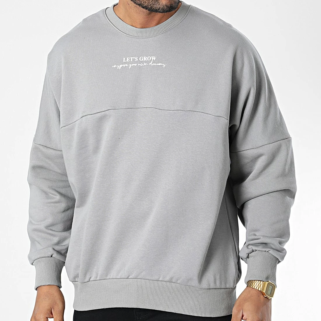 Top 10 🧨 Sweat Crewneck 22-K053 Gris de Classic Series 👍 3 Top 10 🧨 Sweat Crewneck 22-K053 Gris de Classic Series 👍