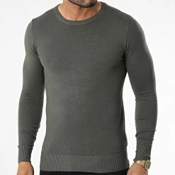 Meilleure vente 🔔 Pull J661 Vert Kaki de Classic Series 😍 -Classic Series Soldes classic series 338137 J661 18 20220922T152226 03