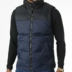 Le moins cher 🔥 Doudoune Sans Manches 9357 Bleu Marine de Classic Series 💯