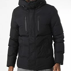 Coupon 🔔 Doudoune Capuche 9355 Noir de Classic Series 🧨 -Classic Series Soldes classic series 338145 9355 1 BLACK 20220927T152601 03