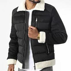 Sortie 🛒 Veste Zippée Col Mouton 7047 Noir de Classic Series 🎉 -Classic Series Soldes classic series 338148 7047 9 BLACK 20220927T152002 03