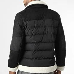 Sortie 🛒 Veste Zippée Col Mouton 7047 Noir de Classic Series 🎉 -Classic Series Soldes classic series 338148 7047 9 BLACK 20220927T152003 04