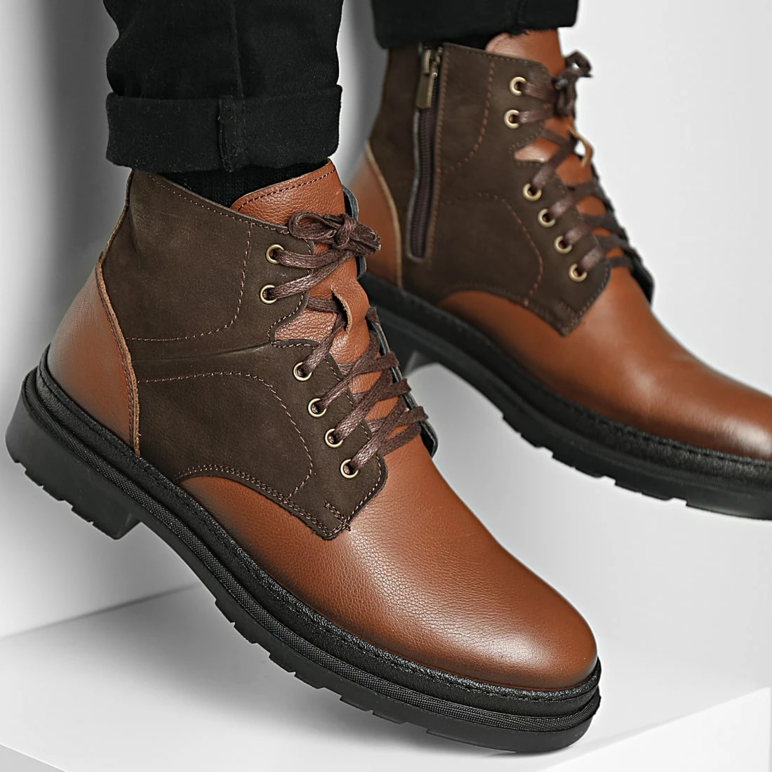 Budget ⌛ Chaussures Cuir 486 Marron de Classic Series ✔️ 3 Budget ⌛ Chaussures Cuir 486 Marron de Classic Series ✔️