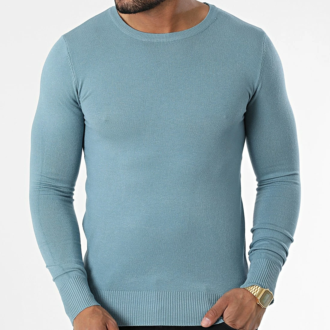 Acheter ✔️ Pull J661 Bleu Clair de Classic Series 👏 5 Acheter ✔️ Pull J661 Bleu Clair de Classic Series 👏 – Image 3