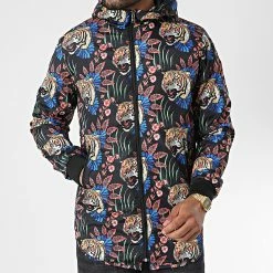 Coupon 😍 Veste Zippée Capuche Floral 7424 Noir de Classic Series 🔔 -Classic Series Soldes classic series 338295 7424 MIX 20220923T154652 03