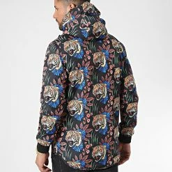 Coupon 😍 Veste Zippée Capuche Floral 7424 Noir de Classic Series 🔔 -Classic Series Soldes classic series 338295 7424 MIX 20220923T154654 04