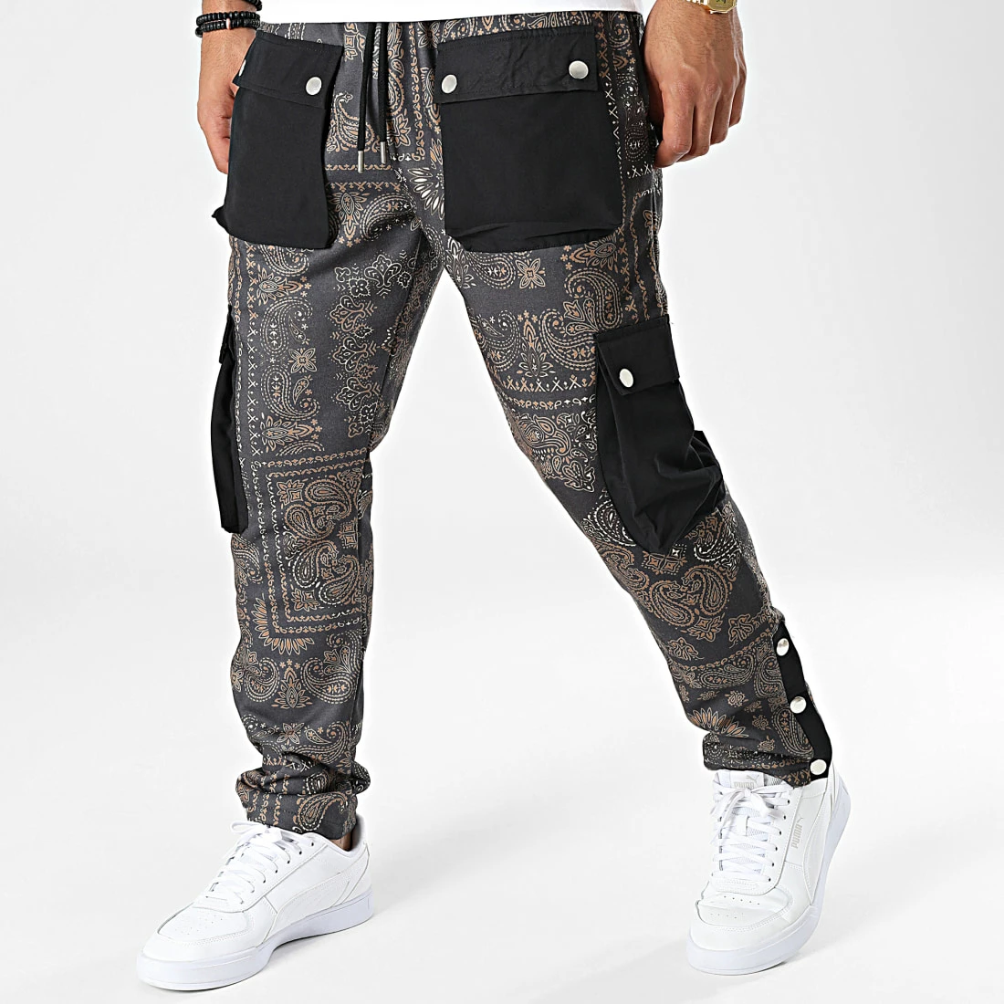 Meilleure vente 🔥 Pantalon Cargo 7423 Noir Gris Anthracite de Classic Series 😀 3 Meilleure vente 🔥 Pantalon Cargo 7423 Noir Gris Anthracite de Classic Series 😀