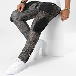 Meilleure vente 🔥 Pantalon Cargo 7423 Noir Gris Anthracite de Classic Series 😀 8 Meilleure vente 🔥 Pantalon Cargo 7423 Noir Gris Anthracite de Classic Series 😀 -Classic Series Soldes classic series 338302 7423 BLACK MIX 20220929T092300 03