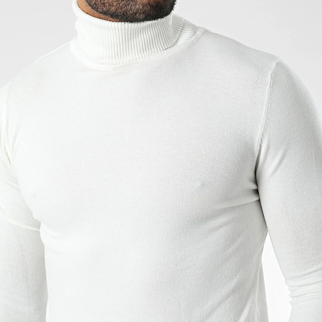 De gros 😍 Pull Col Roulé J663 Beige Clair de Classic Series 🎁 4 De gros 😍 Pull Col Roulé J663 Beige Clair de Classic Series 🎁 – Image 2