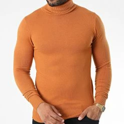 Meilleure affaire 😉 Pull Col Roulé J663 Orange de Classic Series ⌛ -Classic Series Soldes classic series 338306 J663 10 20220923T153955 03