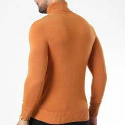 Meilleure affaire 😉 Pull Col Roulé J663 Orange de Classic Series ⌛ -Classic Series Soldes classic series 338306 J663 10 20220923T153956 04