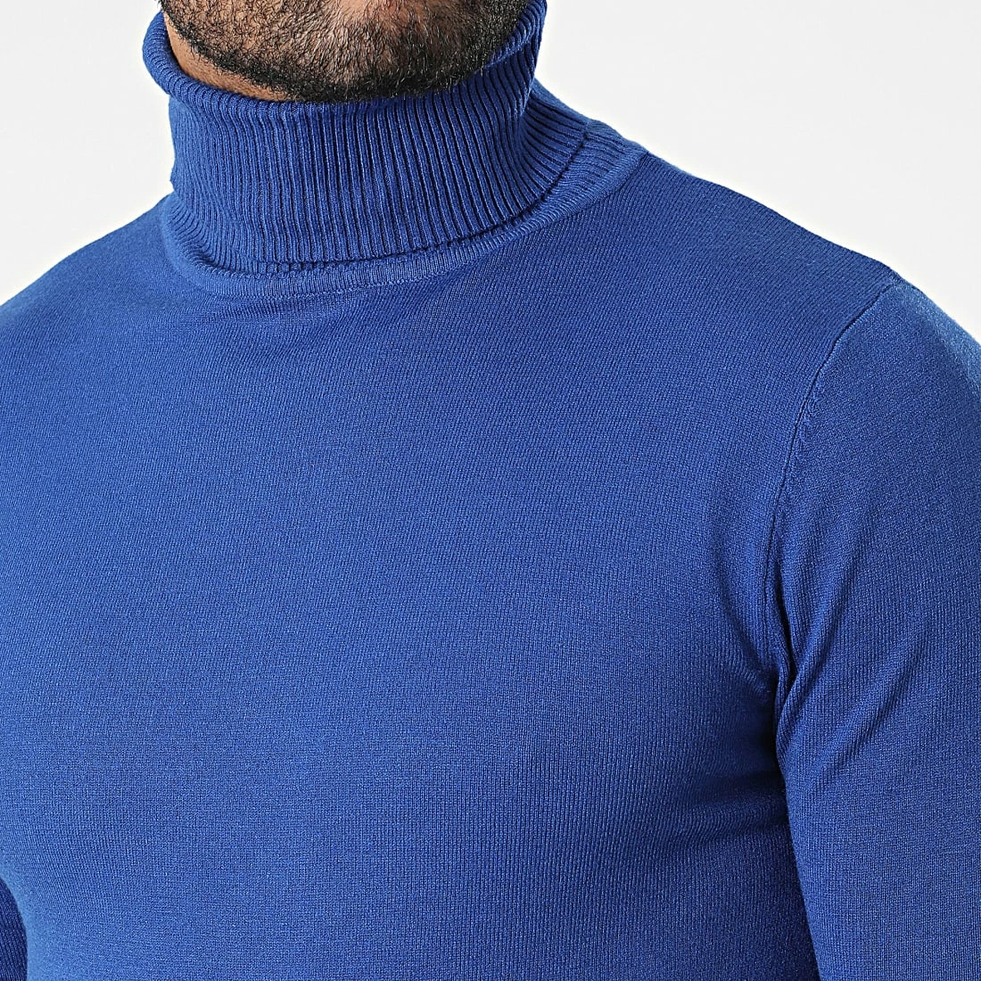 Vente flash ✨ Pull Col Roulé J663 Bleu Roi de Classic Series 👍 4 Vente flash ✨ Pull Col Roulé J663 Bleu Roi de Classic Series 👍 – Image 2