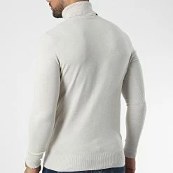 Le moins cher 🔔 Pull Col Roulé J663 Beige de Classic Series 🌟 -Classic Series Soldes classic series 338314 J663 1 20220923T152515 04