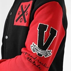 Le moins cher ✨ Veste Teddy 7422 Noir Rouge de Classic Series 👍 -Classic Series Soldes classic series 338330 7422 BLACK RED 20220926T155624 02