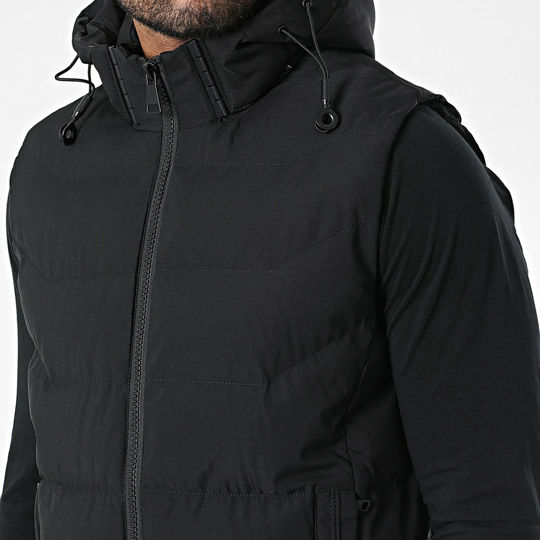 Bon marché 😉 Doudoune Sans Manches 9356 Noir de Classic Series 😉 4 Bon marché 😉 Doudoune Sans Manches 9356 Noir de Classic Series 😉 – Image 2