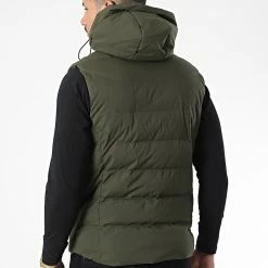 Remise 🧨 Doudoune Sans Manches 9356 Vert Kaki de Classic Series 💯 -Classic Series Soldes classic series 338337 9356 3 OLIVE 20220923T153756 04