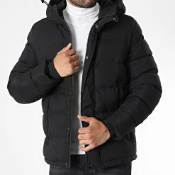 Grosses soldes 🎁 Doudoune Capuche 9353 Noir de Classic Series 😍