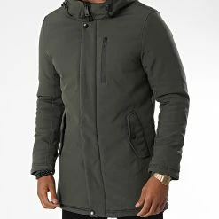 De gros 🔥 Parka Capuche 9329 Vert Kaki de Classic Series ✔️ -Classic Series Soldes classic series 338376 9329 3 OLIVE 20220928T155407 03