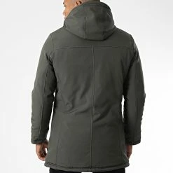 De gros 🔥 Parka Capuche 9329 Vert Kaki de Classic Series ✔️ -Classic Series Soldes classic series 338376 9329 3 OLIVE 20220928T155408 04