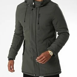 De gros 🔥 Parka Capuche 9329 Vert Kaki de Classic Series ✔️ -Classic Series Soldes classic series 338376 9329 3 OLIVE 20220928T155409 05