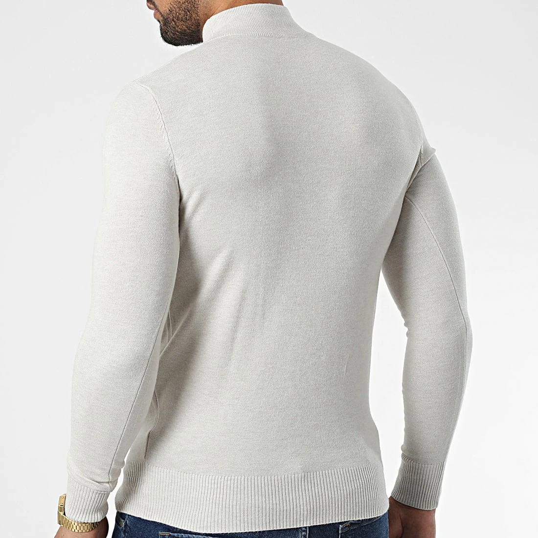 Le moins cher ✔️ Pull Col Cheminée 665 Beige de Classic Series 🥰 6 Le moins cher ✔️ Pull Col Cheminée 665 Beige de Classic Series 🥰 – Image 4