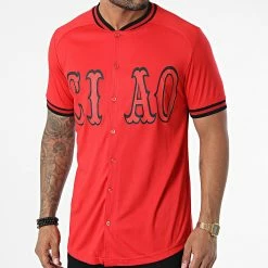 Sortie 🔥 Tee 👚 Shirt Oversize 5929 Rouge de Classic Series 😀