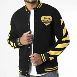 Les meilleures critiques de 🎁 Veste Teddy 7421 Noir Jaune de Classic Series 😀