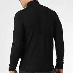 Nouveau ✨ Pull Col Zippé J666 Noir de Classic Series 🛒 -Classic Series Soldes classic series 338479 J666 9 20220920T162137 04