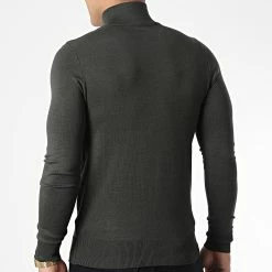 Top 10 ❤️ Pull Col Zippé J666 Vert Kaki de Classic Series 😍 -Classic Series Soldes classic series 338491 J666 6 20220921T154209 04