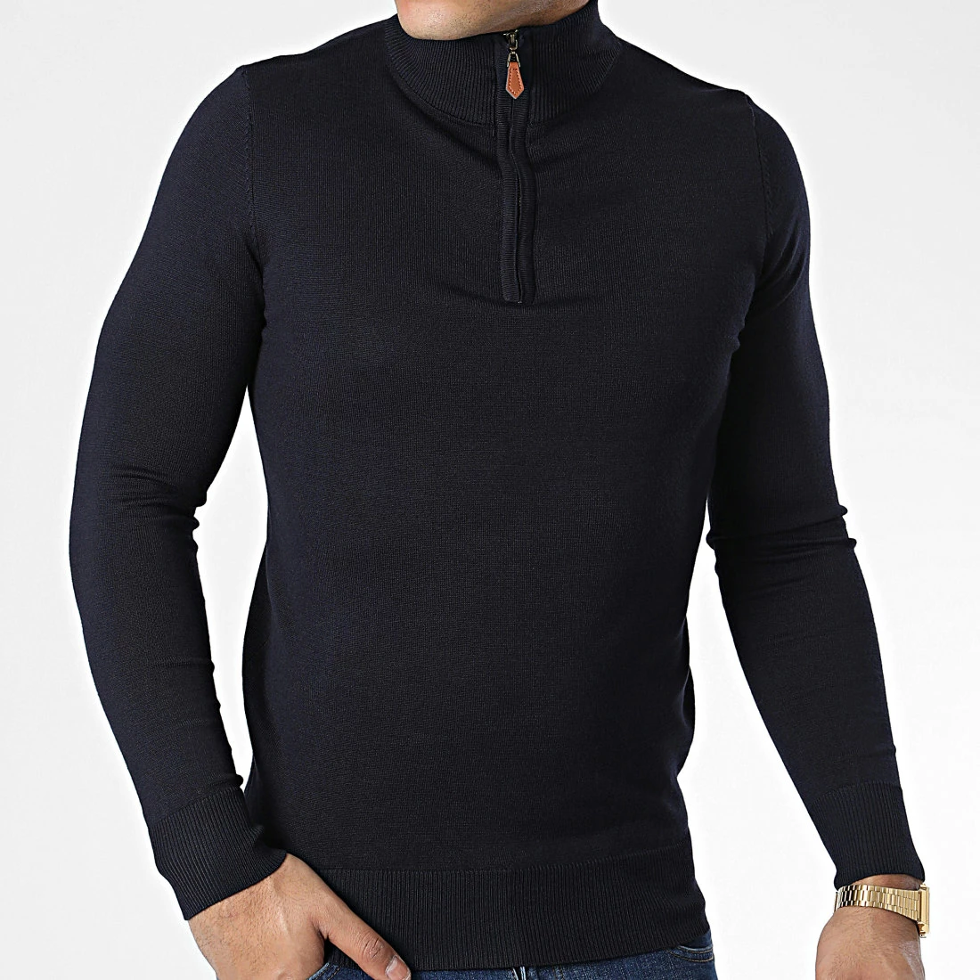 Top 10 🎁 Pull Col Zippé J666 Bleu Marine de Classic Series ✨ 5 Top 10 🎁 Pull Col Zippé J666 Bleu Marine de Classic Series ✨ – Image 3