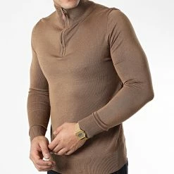 Bon marché 🔥 Pull Col Zippé J666 Camel de Classic Series ⭐ -Classic Series Soldes classic series 338599 J666 4 20220921T154406 03