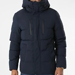 Sortie 👏 Doudoune Capuche 9355 Bleu Marine de Classic Series 👏 -Classic Series Soldes classic series 338606 9355 2 NAVY 20220926T152938 03