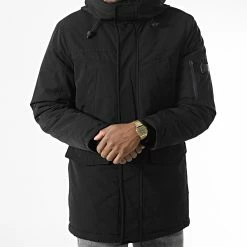 Acheter ✔️ Parka Capuche 9352 Noir de Classic Series 🤩 -Classic Series Soldes classic series 338608 9352 1 BLACK 20220927T155546 03