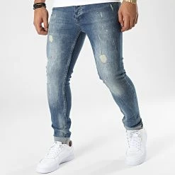 Meilleure affaire 🧨 Jean Slim 025 Bleu Denim de Classic Series ✨