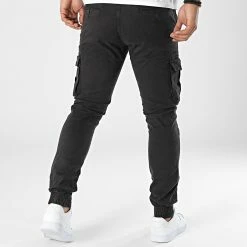 De gros ✨ Pantalon Cargo 7685 Noir Délavé de Classic Series 🎉 -Classic Series Soldes classic series 338656 7685 4 20221010T155341 04