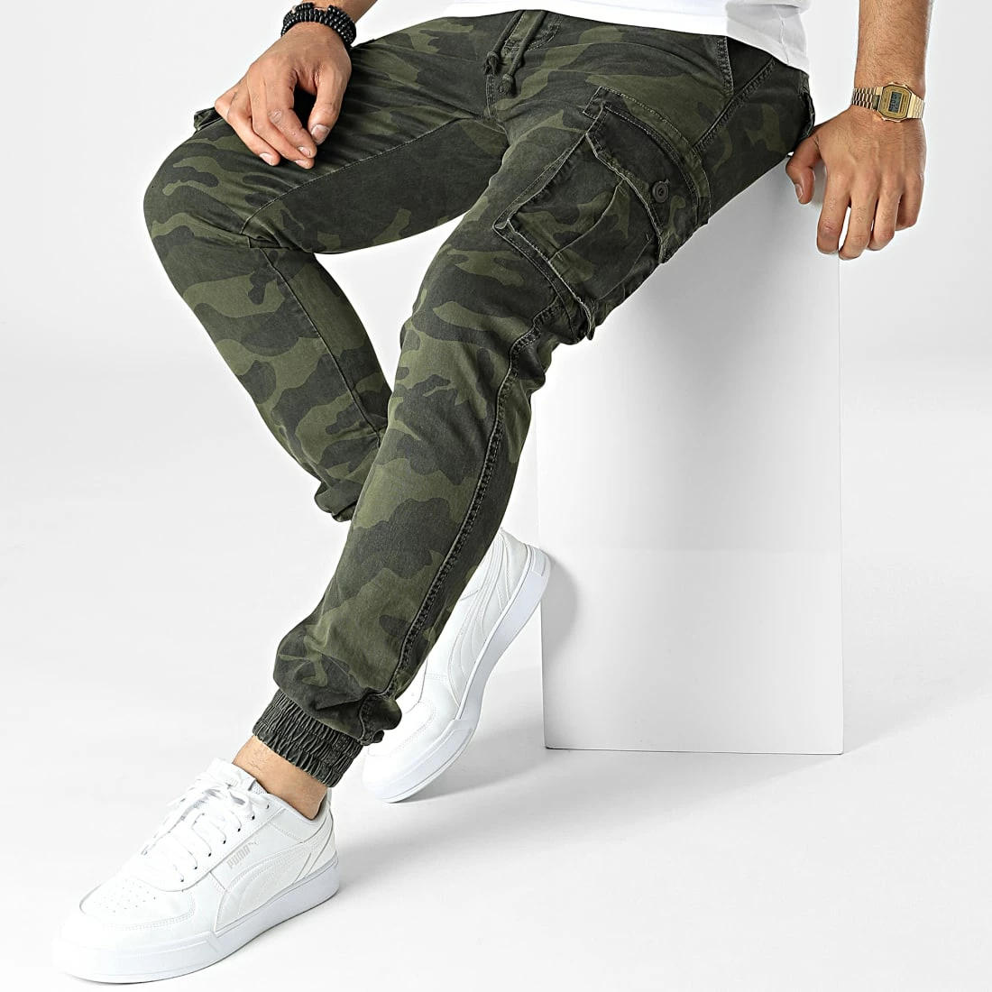 De gros 🔔 Pantalon Cargo Camouflage 7689 Vert Kaki de Classic Series 🤩 5 De gros 🔔 Pantalon Cargo Camouflage 7689 Vert Kaki de Classic Series 🤩 – Image 3