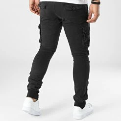 Top 10 ⌛ Pantalon Cargo 7686 Noir Délavé de Classic Series 🧨 -Classic Series Soldes classic series 338725 7686 4 GY 20221010T155056 04