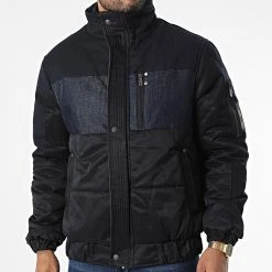 Nouveau 🛒 Veste Zippée 211 Noir Denim de Classic Series 🎉 -Classic Series Soldes classic series 339017 211 BLACK 20220926T153959 03