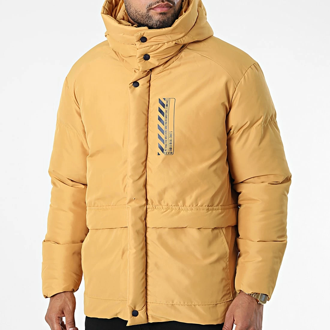 Meilleur prix 💯 Doudoune Capuche 210 Jaune Moutarde de Classic Series 👍 5 Meilleur prix 💯 Doudoune Capuche 210 Jaune Moutarde de Classic Series 👍 – Image 3