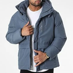 Meilleur prix 🎁 Doudoune Capuche 210 Gris Anthracite de Classic Series 🥰 -Classic Series Soldes classic series 339027 210 GREY 20220926T153129 03