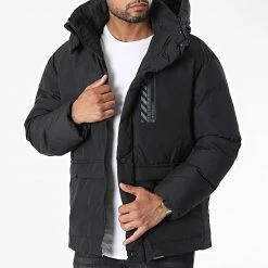 Coupon 🤩 Doudoune Capuche 210 Noir de Classic Series 🎉 -Classic Series Soldes classic series 339034 210 BLACK 20220926T152742 03