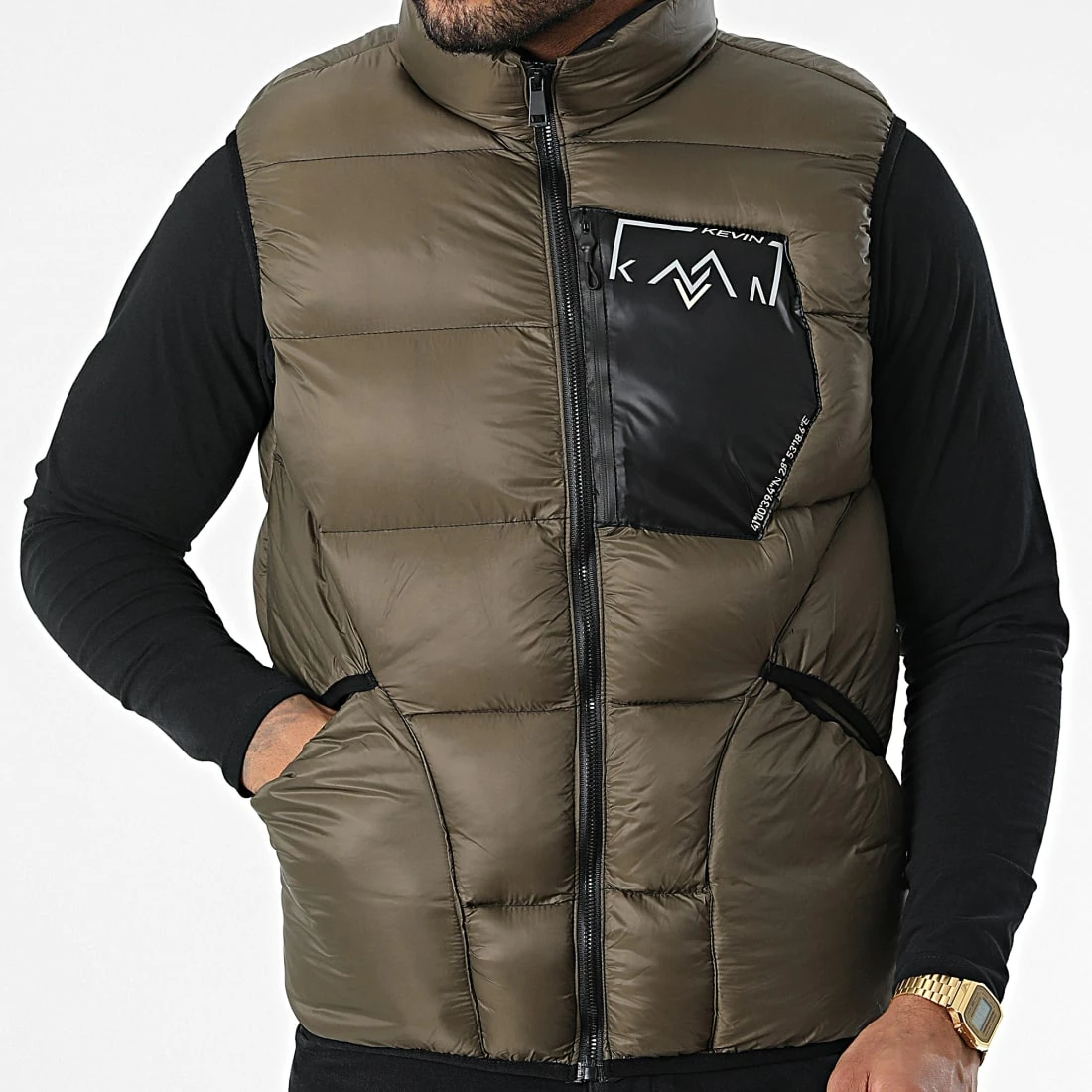 Vente flash 🥰 Doudoune Sans Manches 209 Vert Kaki de Classic Series 🥰 5 Vente flash 🥰 Doudoune Sans Manches 209 Vert Kaki de Classic Series 🥰 – Image 3