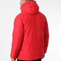 Budget 😉 Doudoune Capuche 210 Rouge de Classic Series ❤️ -Classic Series Soldes classic series 339080 210 RED 20220926T152242 04